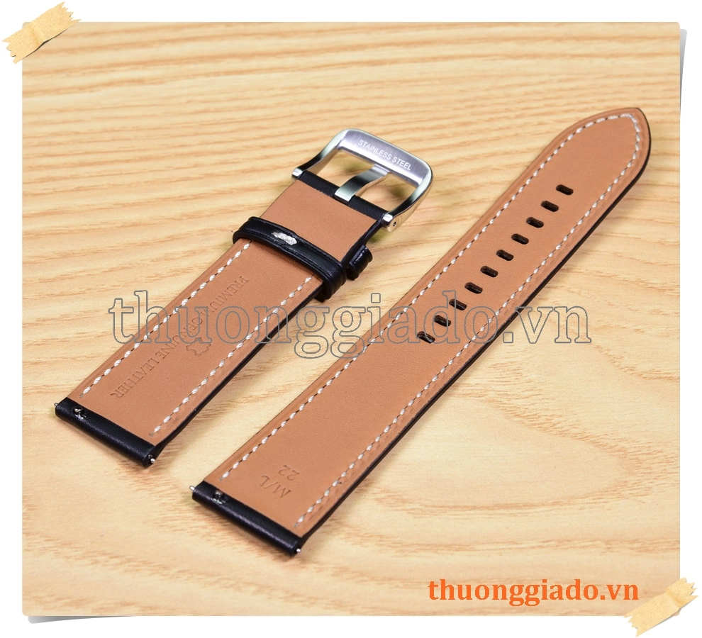 Dây da thay thế cho đồng hồ Samsung Galaxy Watch 3 45mm (22mm) chính hãng