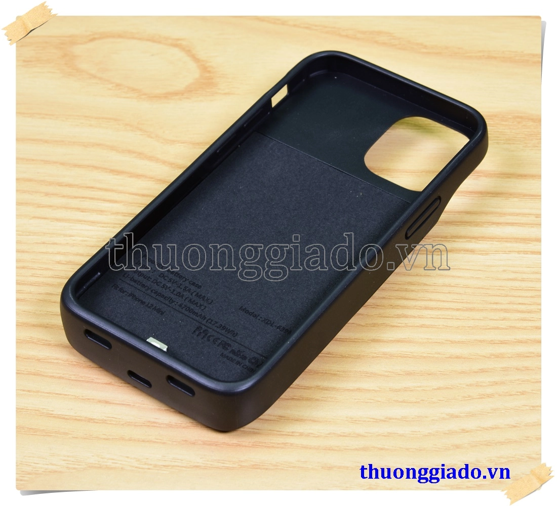 Pin sạc dự phòng iPhone 12 Mini  4700mAh kiêm ốp lưng bảo vệ