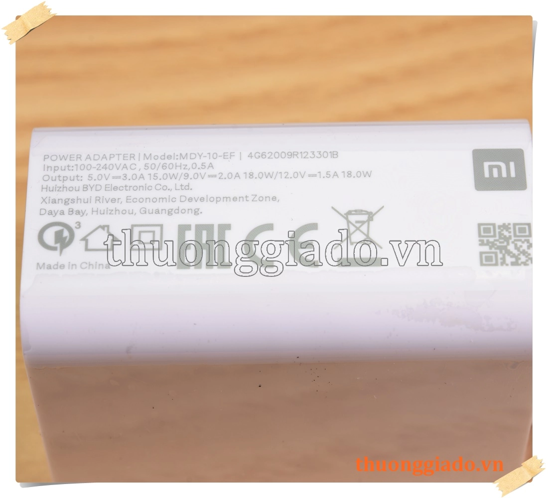 Củ sạc nhanh Xiaomi 18W MDY-10-EF