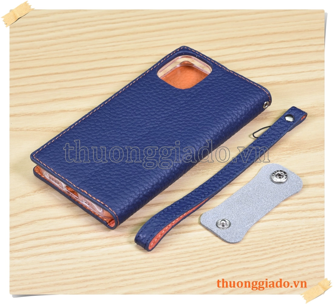Bao da cầm tay iPhone 12 mini (chất liệu da bò)