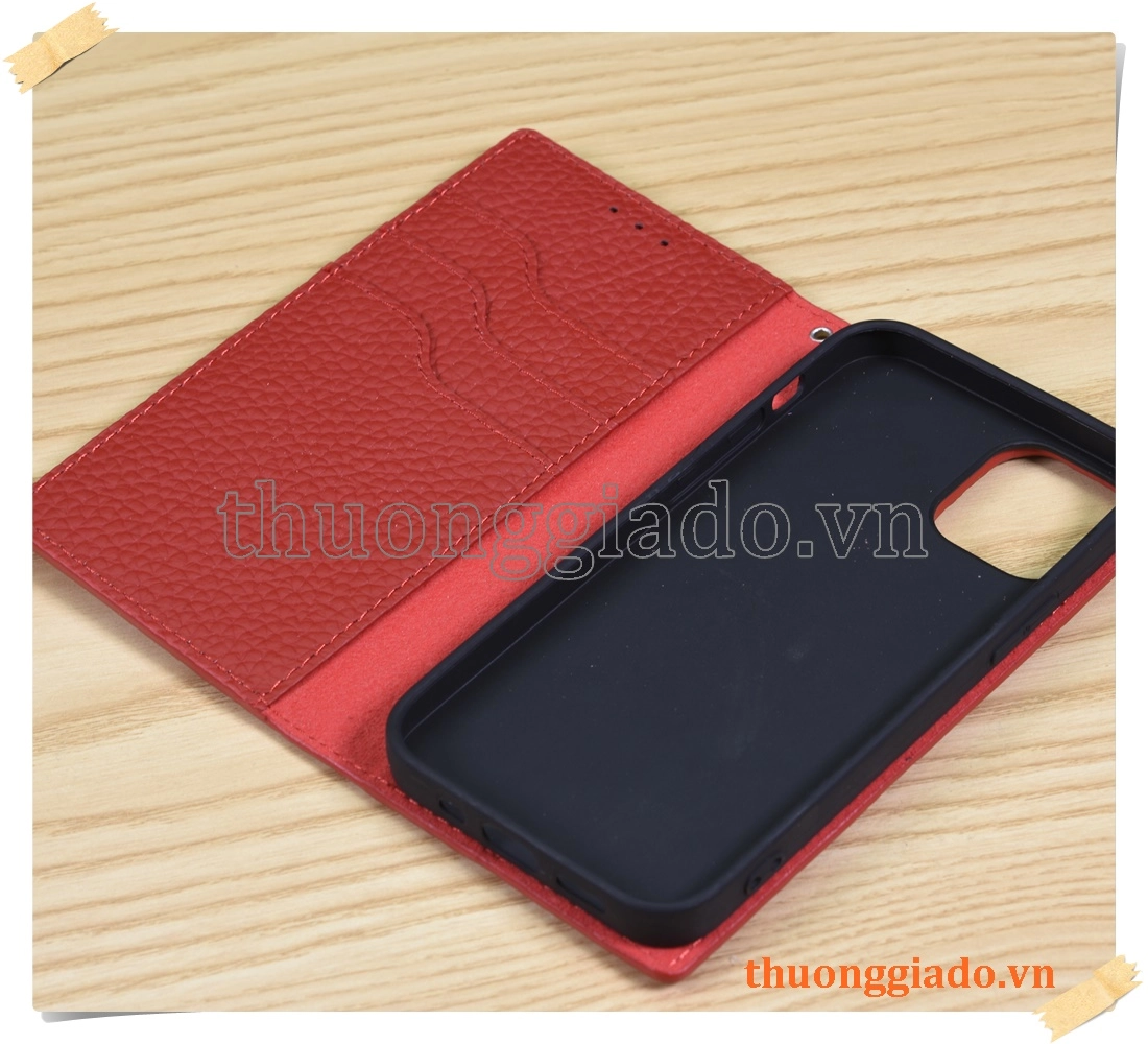 Bao da cầm tay iPhone 12 mini (chất liệu da bò)