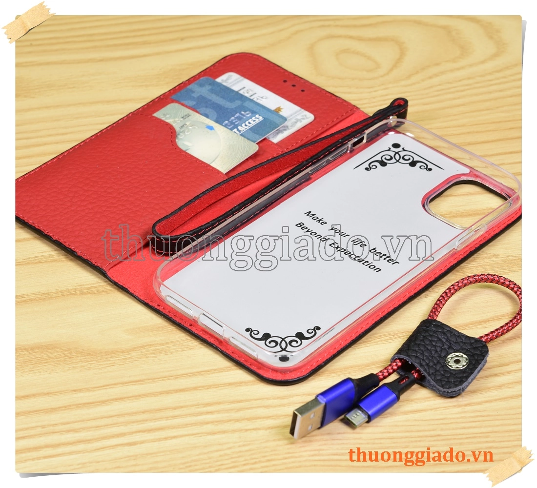 Bao da cầm tay iPhone iPhone 11 (6.1 inch), chất liệu da bò Bao da cầm tay iPhone iPhone 11 (6.1 inch), chất liệu da bò