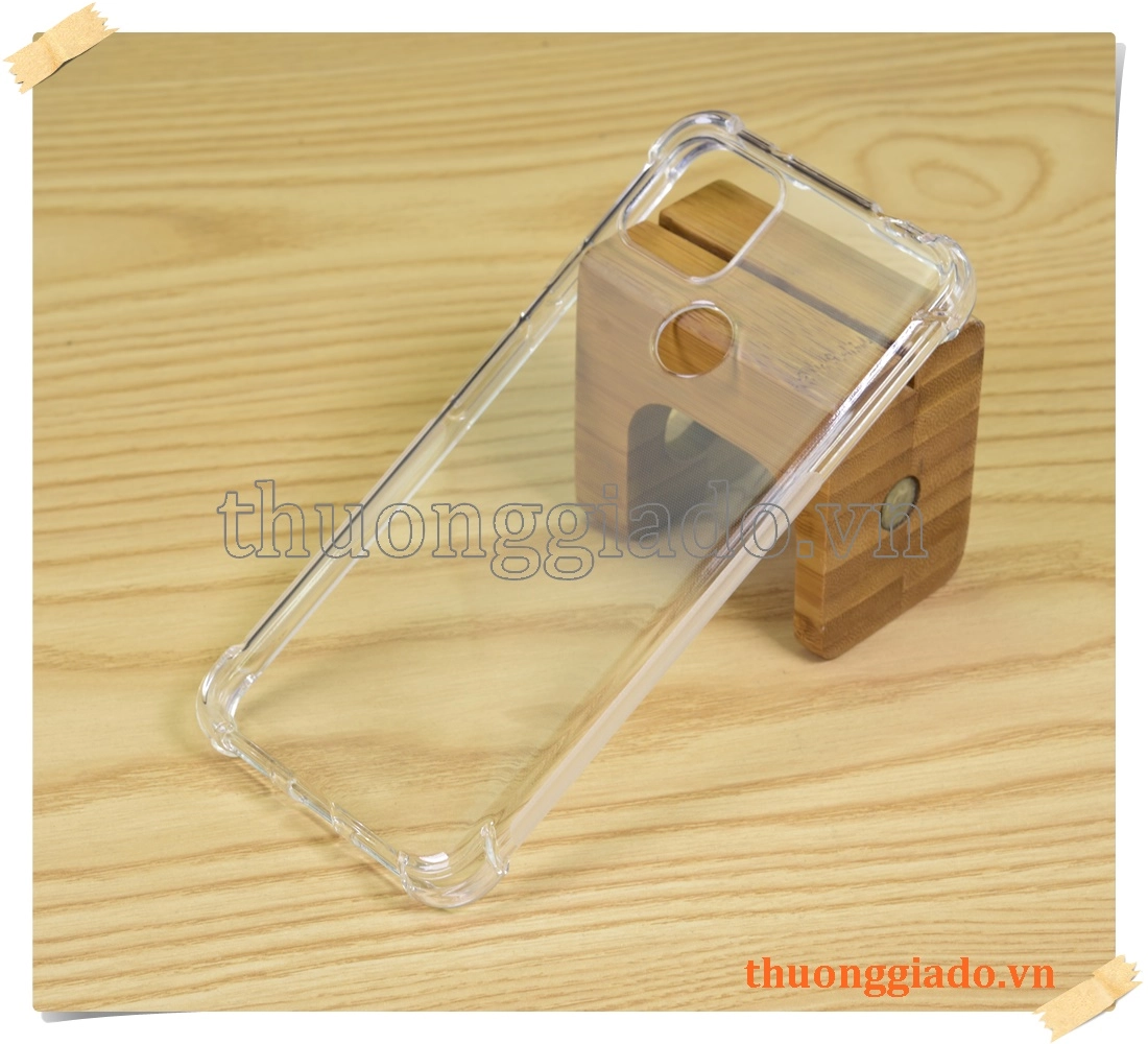 Ốp lưng silicone Google Pixel 5A, ốp dẻo trong suốt tăng cường chống sốc 4 góc