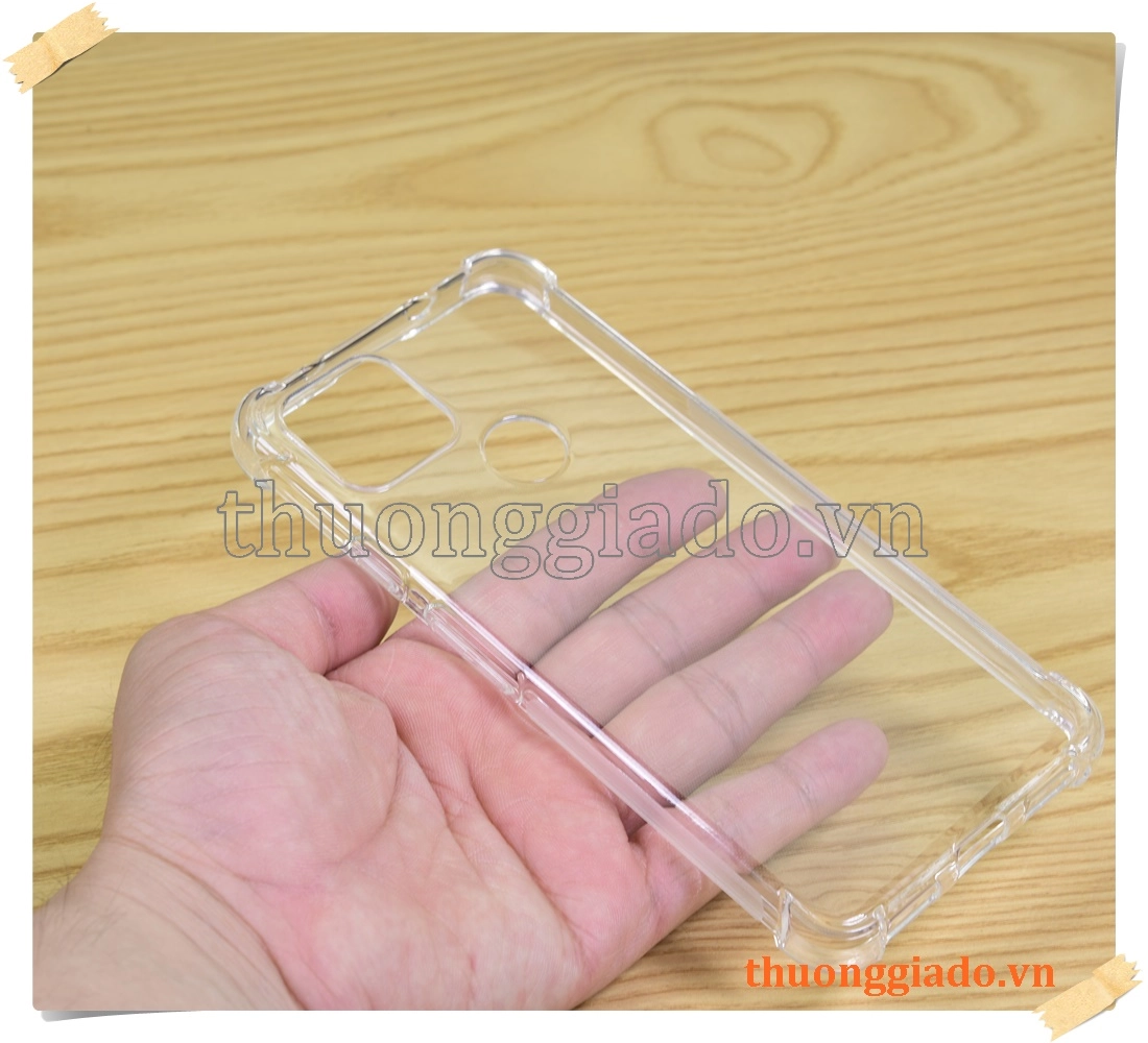 Ốp lưng silicone Google Pixel 5A, ốp dẻo trong suốt tăng cường chống sốc 4 góc