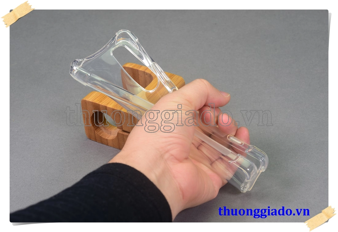 Ốp lưng silicone Sony Xperia 1 II, ốp dẻo trong suốt chống sốc 4 góc