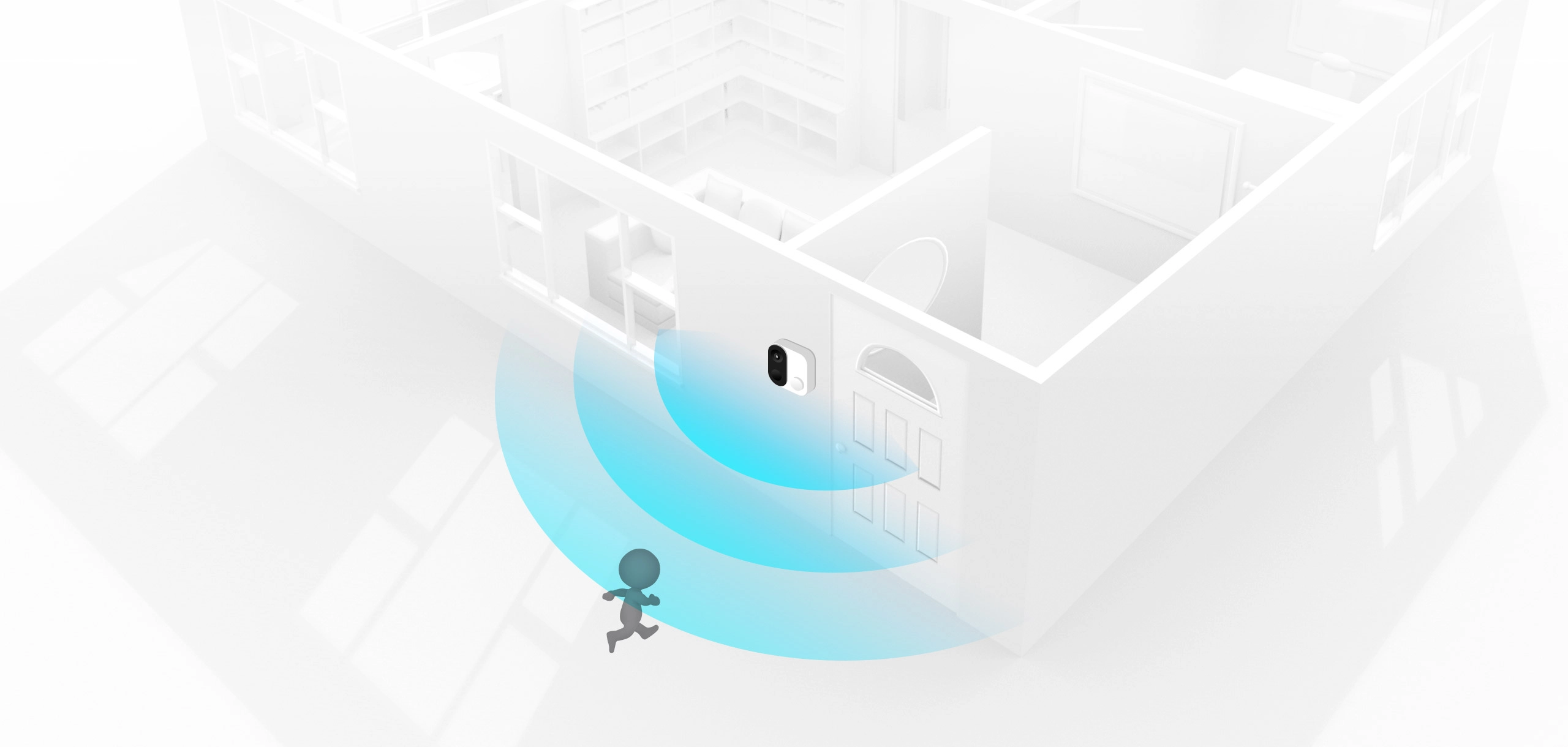 Chuông cửa video Qihoo 360 D809 (1C), nói chuyện với khách đến chơi nhà từ xa