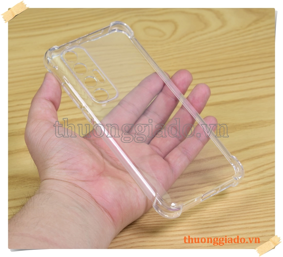 Ốp lưng silicone Mi 10S, ốp dẻo trong suốt, tăng cường chống sốc 4 góc