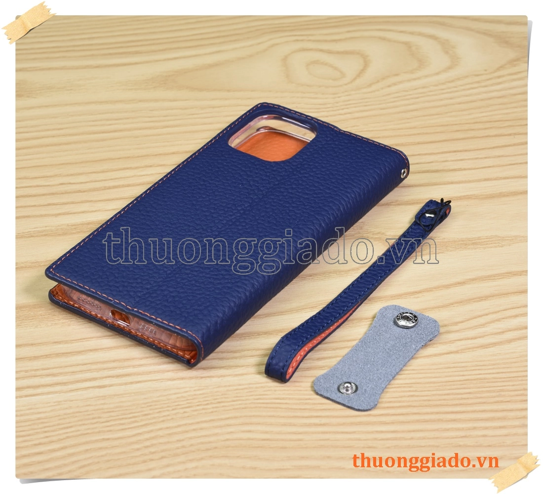 Bao da cầm tay iPhone 12 Pro Max (da bò) flip leather case