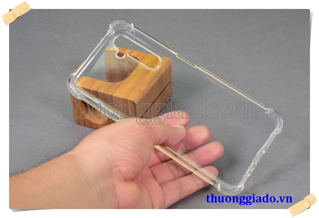 Ốp lưng silicone Realme 6 Pro, ốp dẻo trong suốt tăng cường chống sốc 4 góc