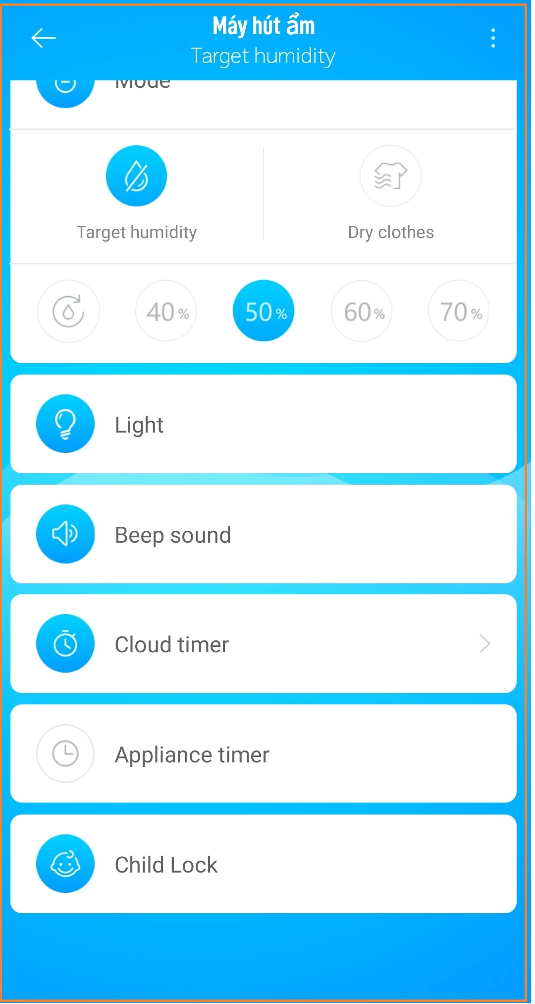Máy hút ẩm Xiaomi NEW WIDETECH 18L (WDH318EFW1) kết nối Mi Home