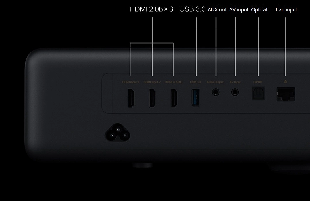 Máy chiếu Xiaomi Laser Projector 1S 4K màu đen (2000 ANSI)