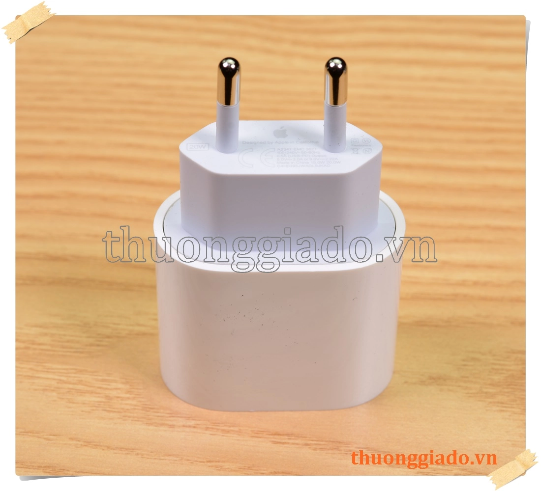 Củ sạc nhanh Apple 20W USB-C A2347 chính hãng, iPhone 12 Pro Max