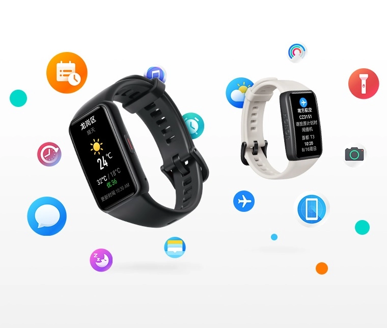 Đồng hồ đeo tay (vòng đeo tay) thông minh Honor Band 6 (nhịp tim, SpO2, 10 chế độ)