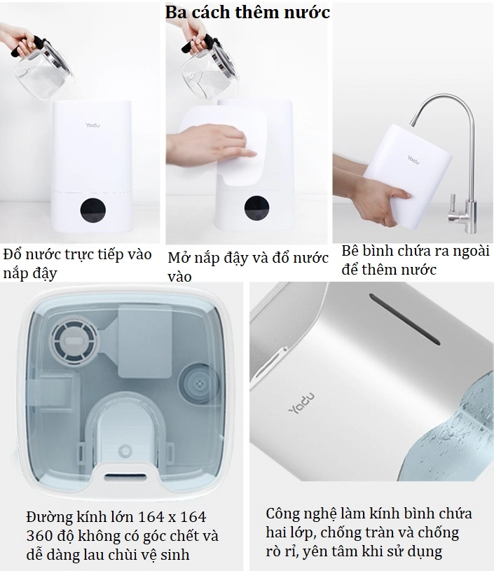 Máy tạo độ ẩm thông minh Huawei Hilink Yadu Smart Humidifier SC300-SK045Pro