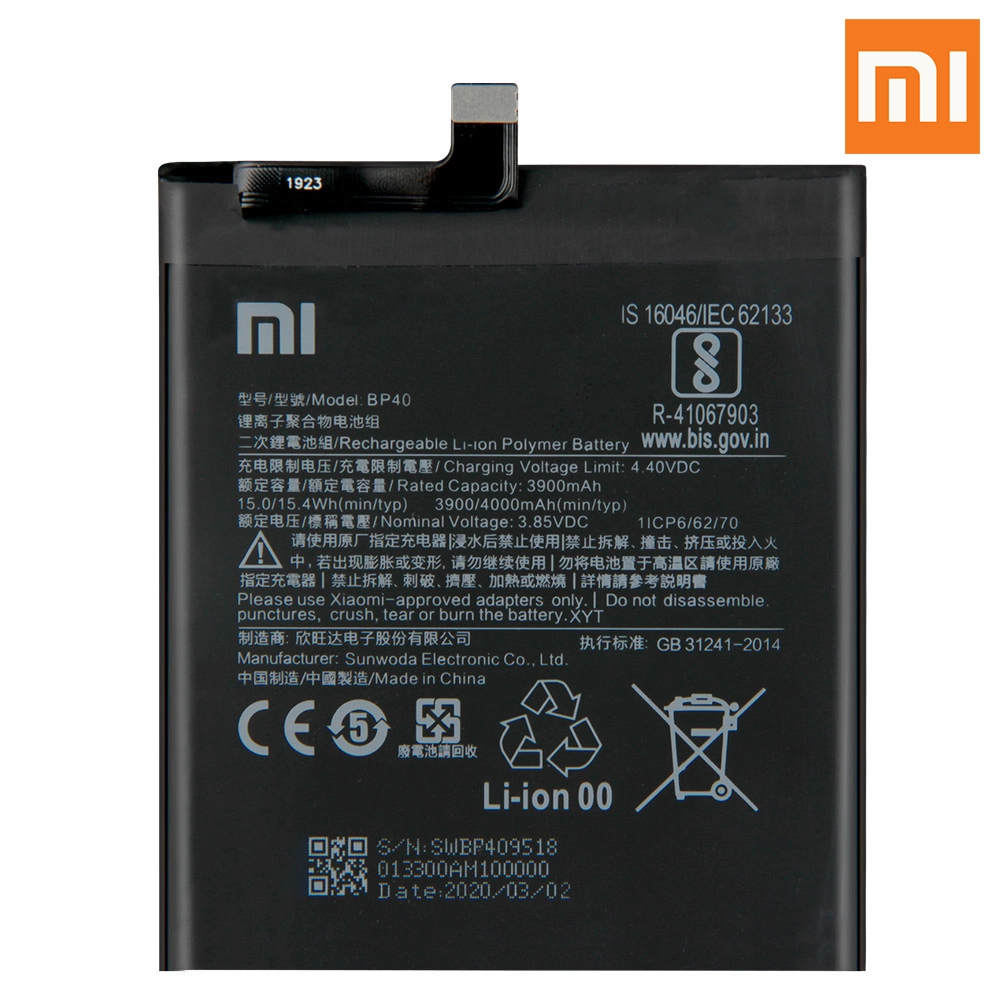 Thay pin Mi Redmi K20 Pro, Mi 9T Pro (BP40) 4000mAh