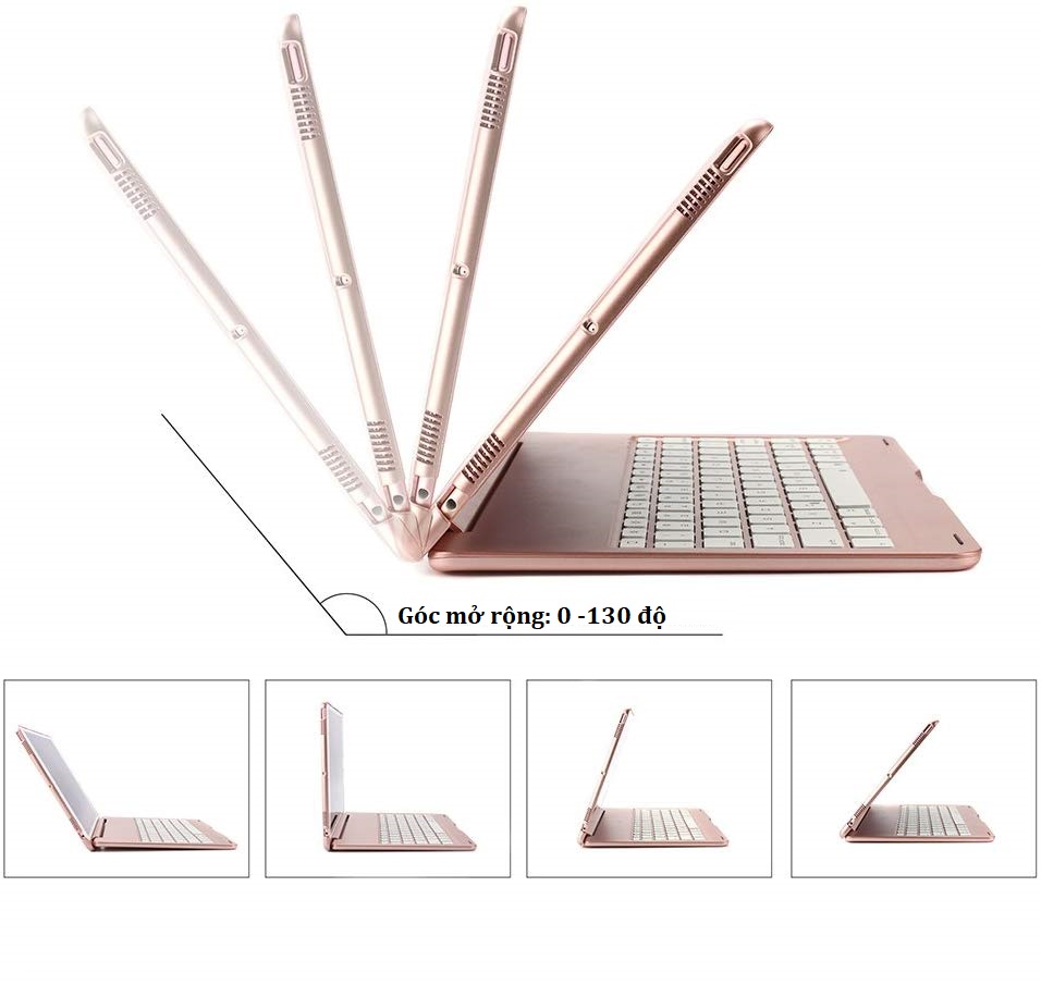 Bàn phím bluetooth F102 Wireless Keyboard cho iPad 10.2 (2019)