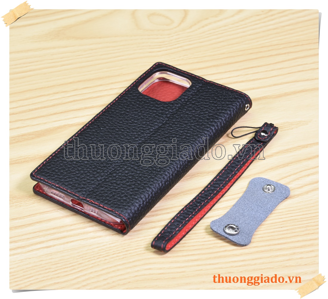 Bao da cầm tay cho iPhone 12 Pro (6.1 inch), iPhone 12 (6.1 inch), da bò, flip leather case