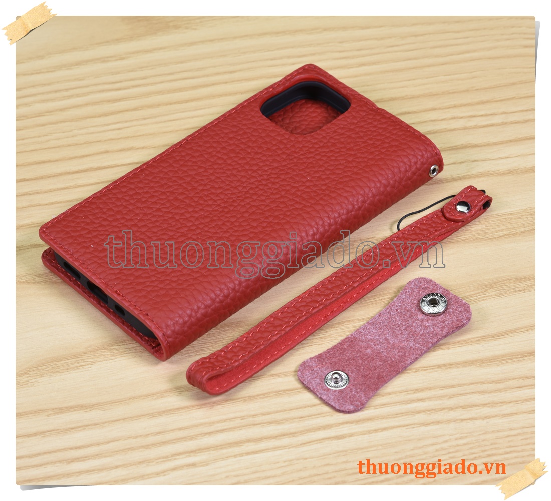 Bao da cầm tay iPhone 12 mini (chất liệu da bò)