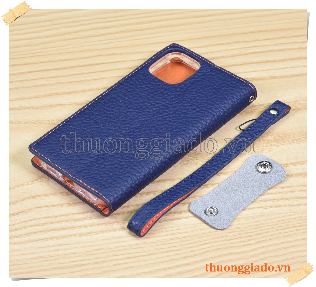 Bao da cầm tay iPhone 12 mini (chất liệu da bò)