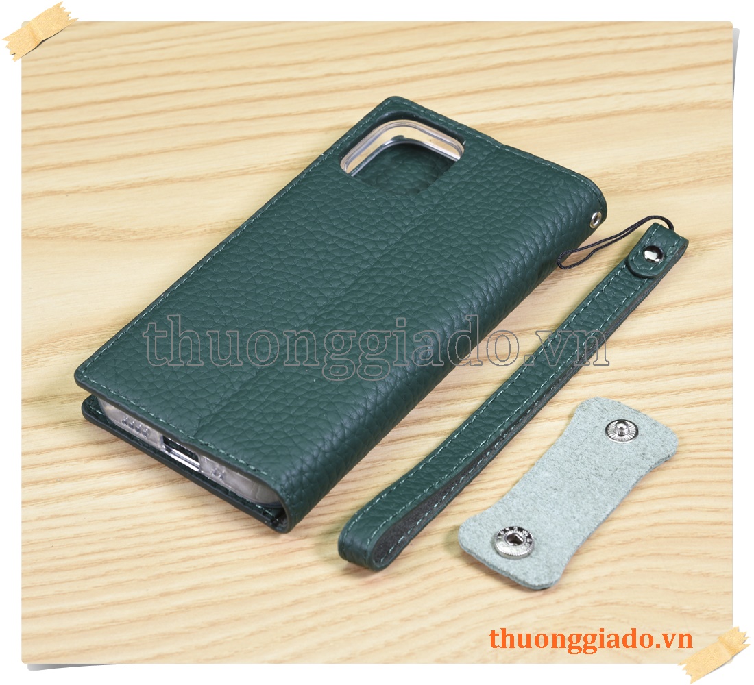 Bao da cầm tay iPhone 12 mini (chất liệu da bò)