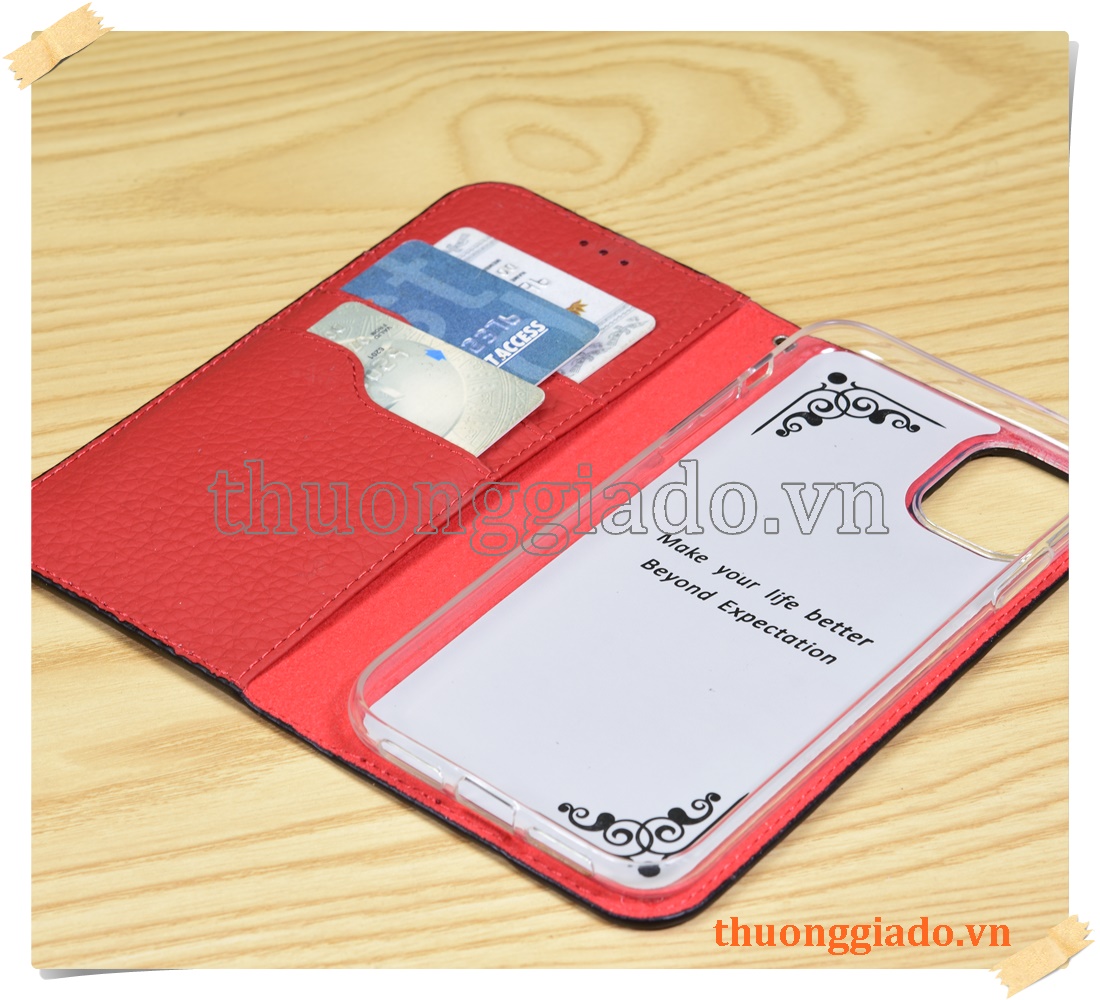 Bao da cầm tay iPhone iPhone 11 (6.1 inch), chất liệu da bò