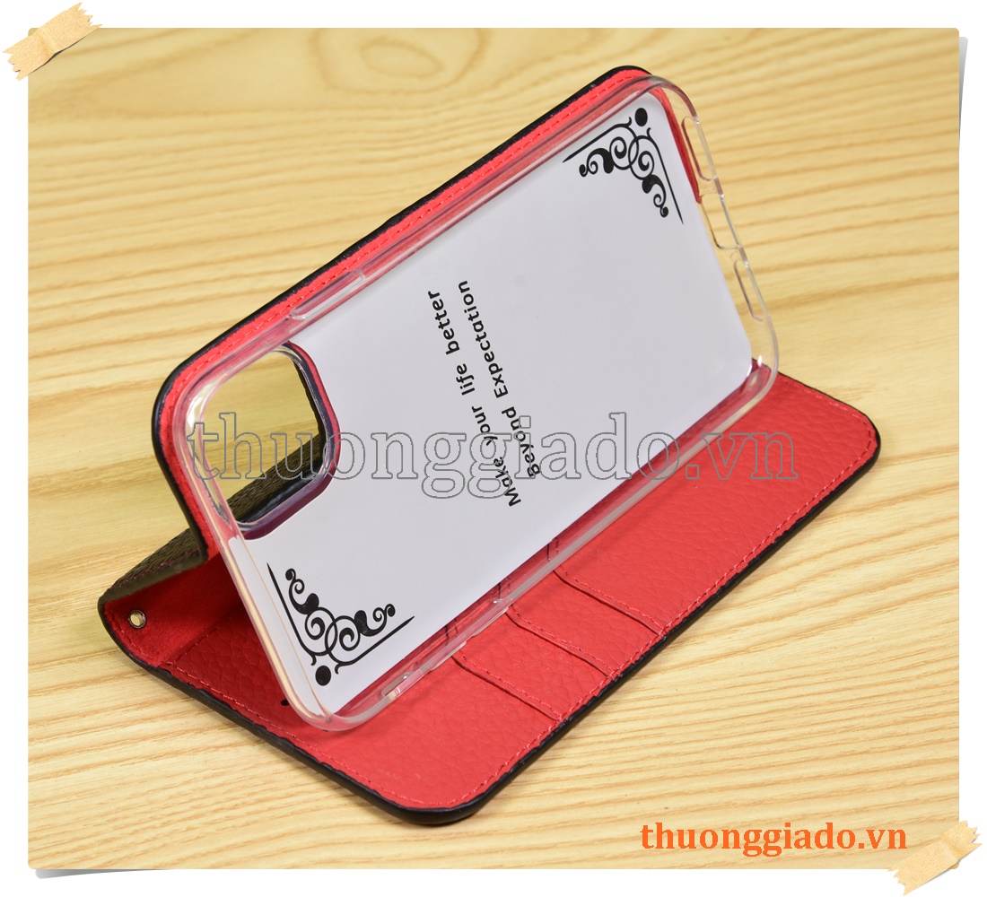 Bao da cầm tay iPhone iPhone 11 (6.1 inch), chất liệu da bò