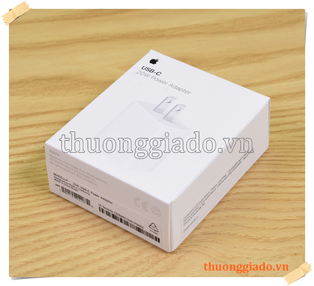 Củ sạc nhanh Apple 20W USB-C A2305 chính hãng iPhone 12 Pro Max, iPhone 12 Pro (6.1 inch)