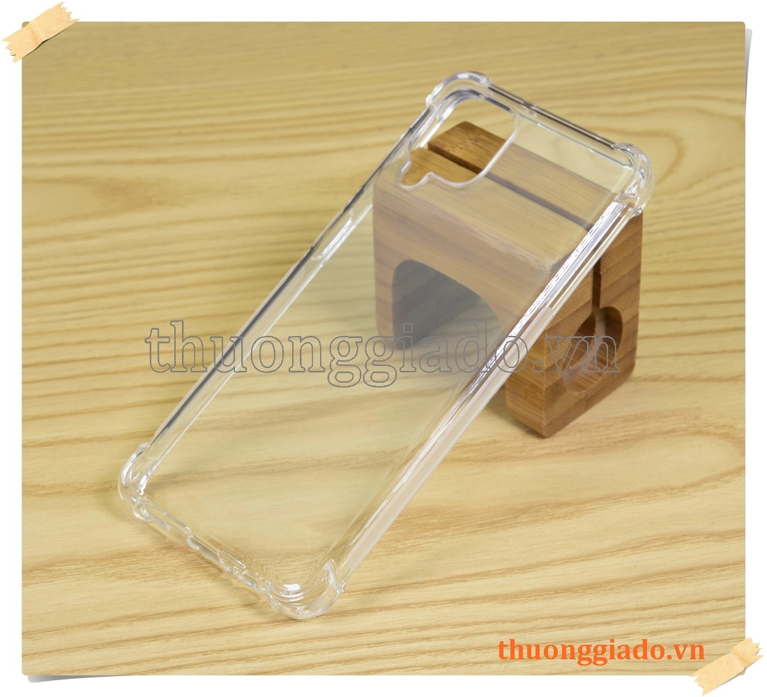 Ốp lưng silicone Samsung Galaxy A12, ốp dẻo trong suốt, tăng cường chống sốc 4 góc