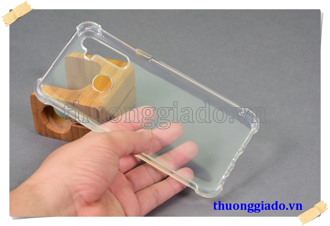 Ốp lưng silicone Realme 5, ốp dẻo trong suốt chống sốc 4 góc