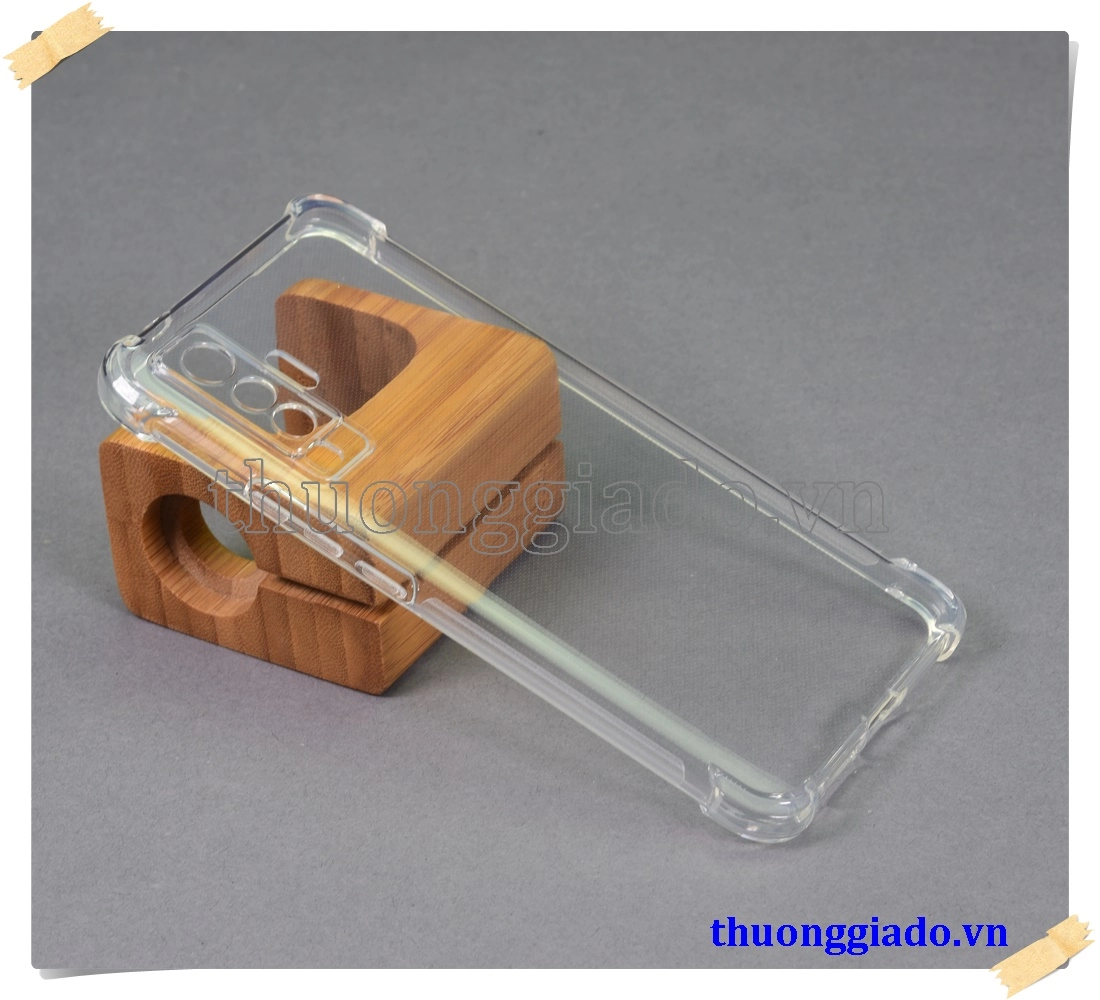 Ốp lưng silicone Vivo X50, ốp dẻo trong suốt tăng cường chống sốc 4 góc