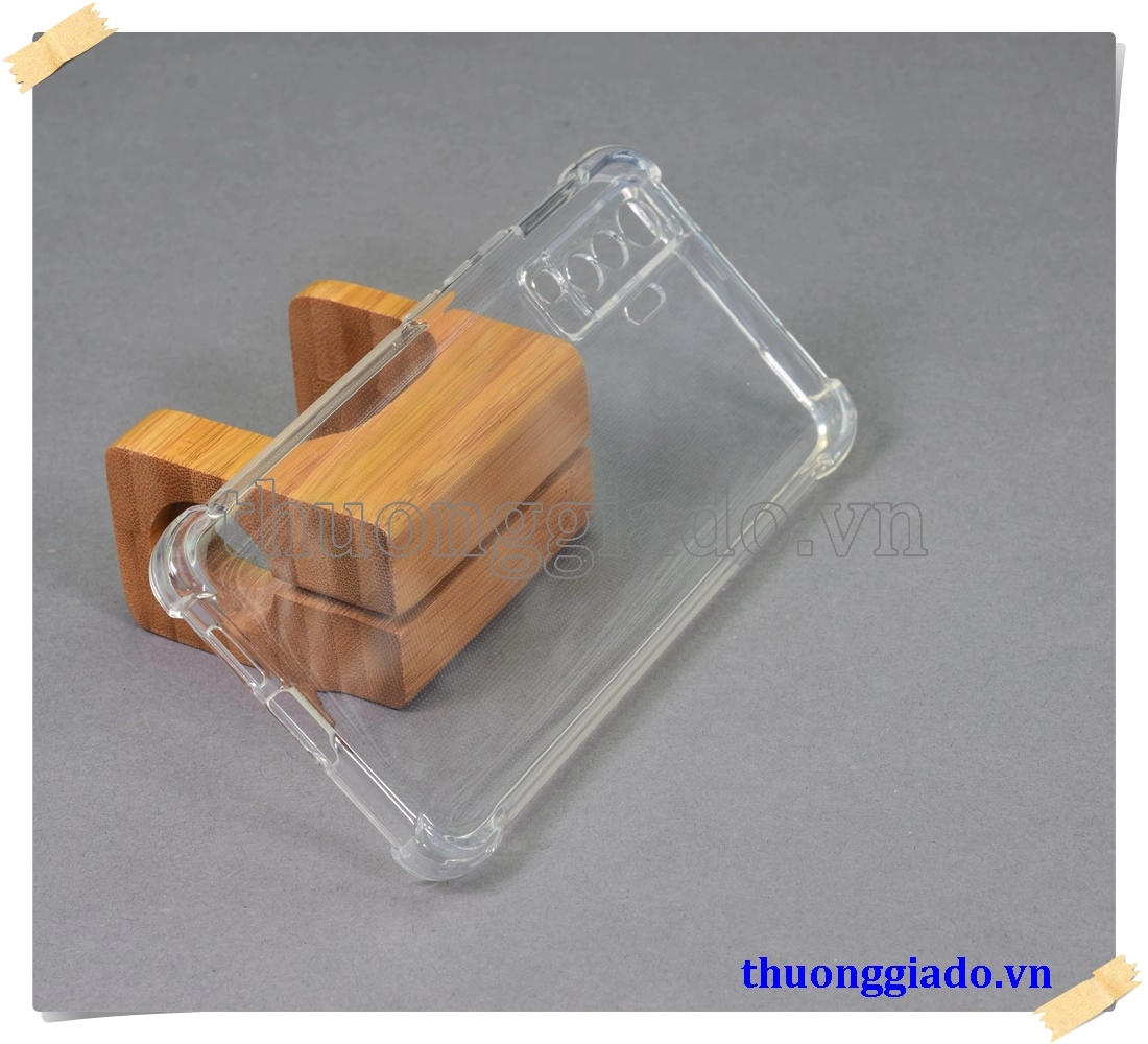 Ốp lưng silicone Vivo X50, ốp dẻo trong suốt tăng cường chống sốc 4 góc