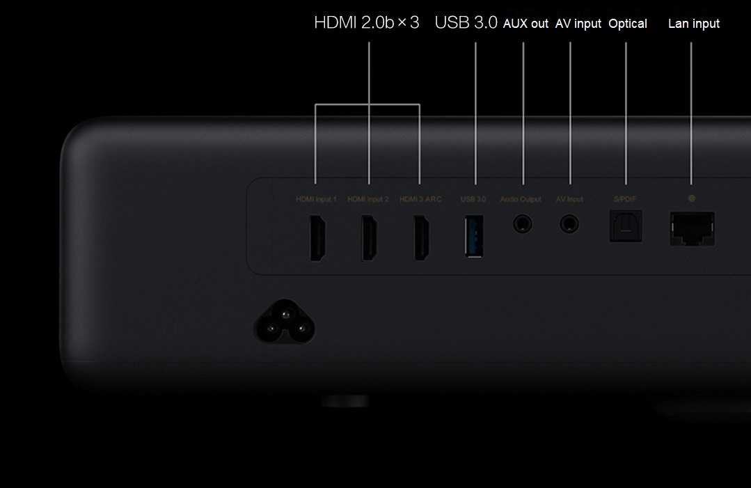 Máy chiếu Xiaomi Laser Projector 1S 4K màu đen (2000 ANSI)