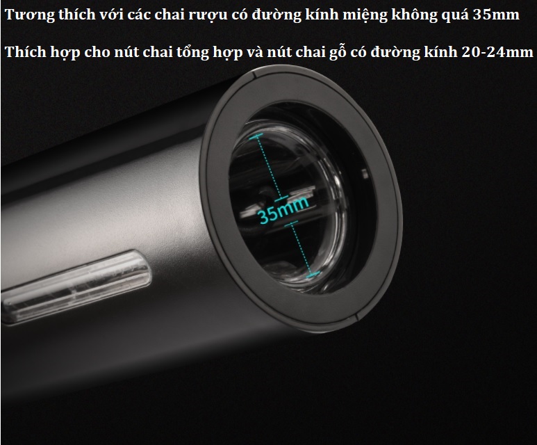 Máy vặn mở nút chai rượu vang Xiaomi Circle Joy CJ-TZ08 (5 in 1)