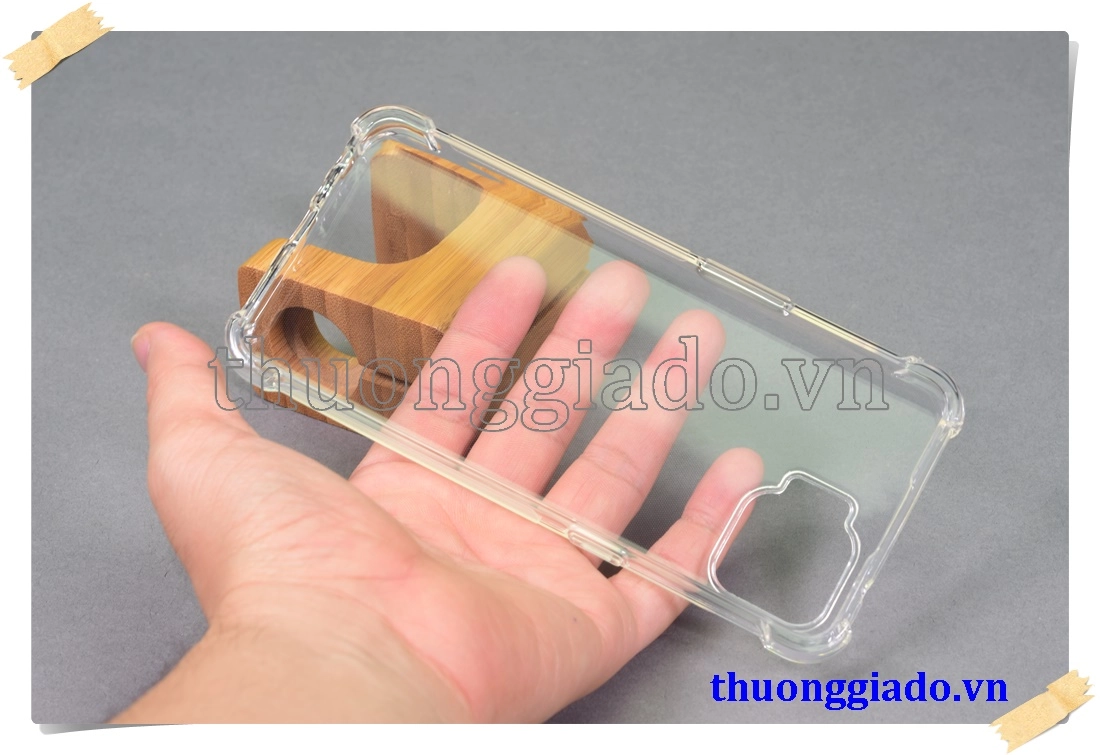 Ốp lưng silicone Oppo F17 Pro, ốp dẻo trong suốt tăng cường chống sốc 4 góc