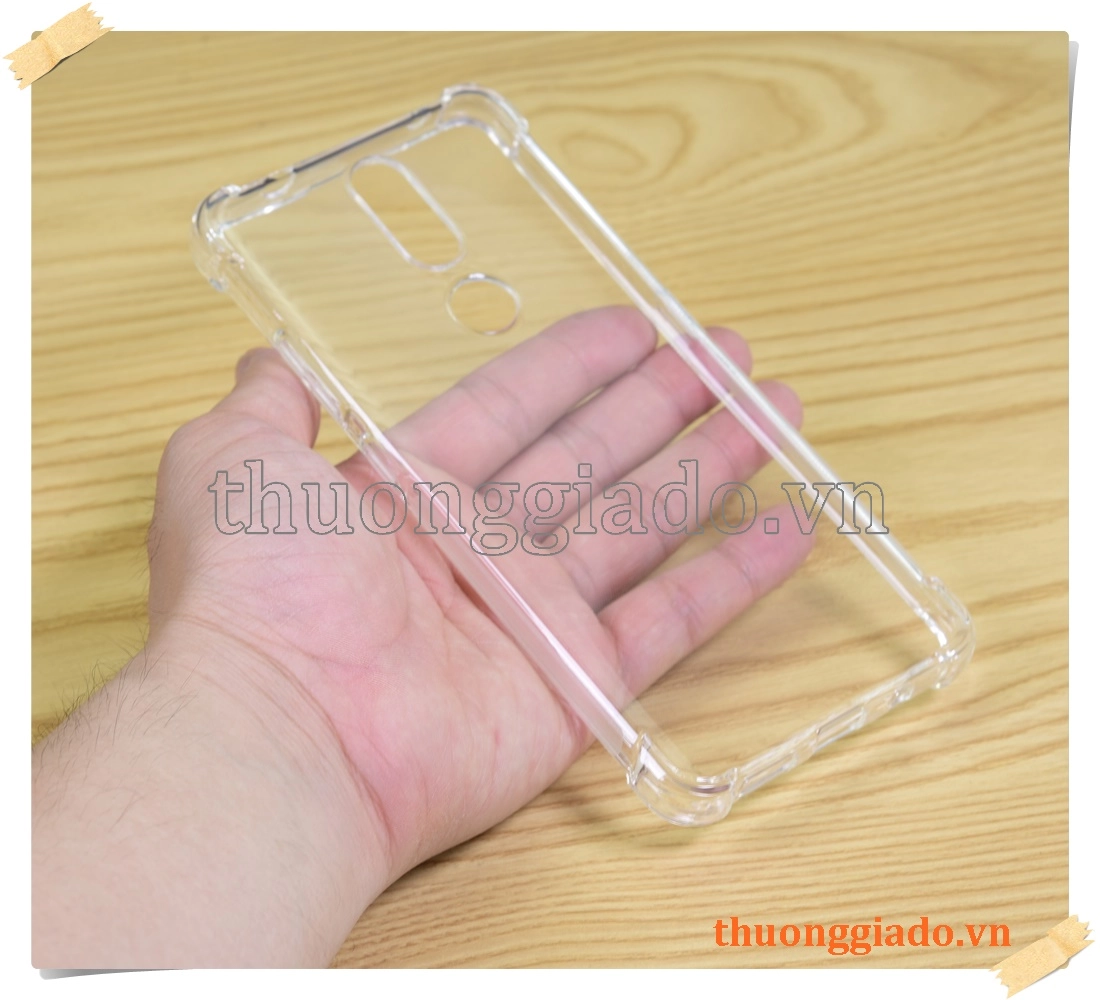 Ốp lưng silicone Nokia 2.4, ốp dẻo trong suốt tăng cường chống sốc 4 góc