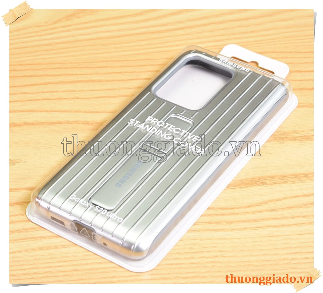 Ốp lưng bảo vệ Samsung Galaxy S20 Ultra Protective Standing Cover chính hãng (EF-RG988CSEG) Ốp lưng bảo vệ Samsung Galaxy S20 Ultra Protective Standing Cover chính hãng (EF-RG988CSEG)