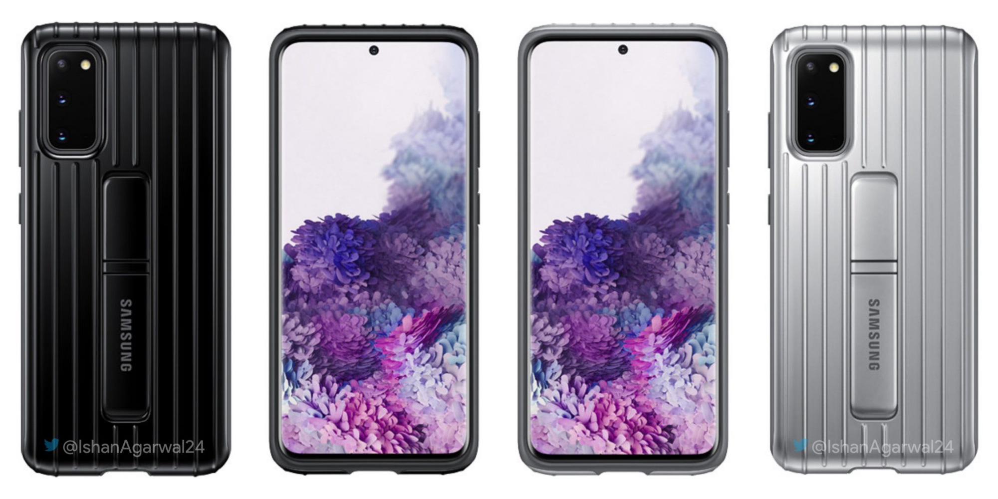 Ốp lưng bảo vệ Samsung Galaxy S20 Ultra Protective Standing Cover chính hãng (EF-RG988CSEG)