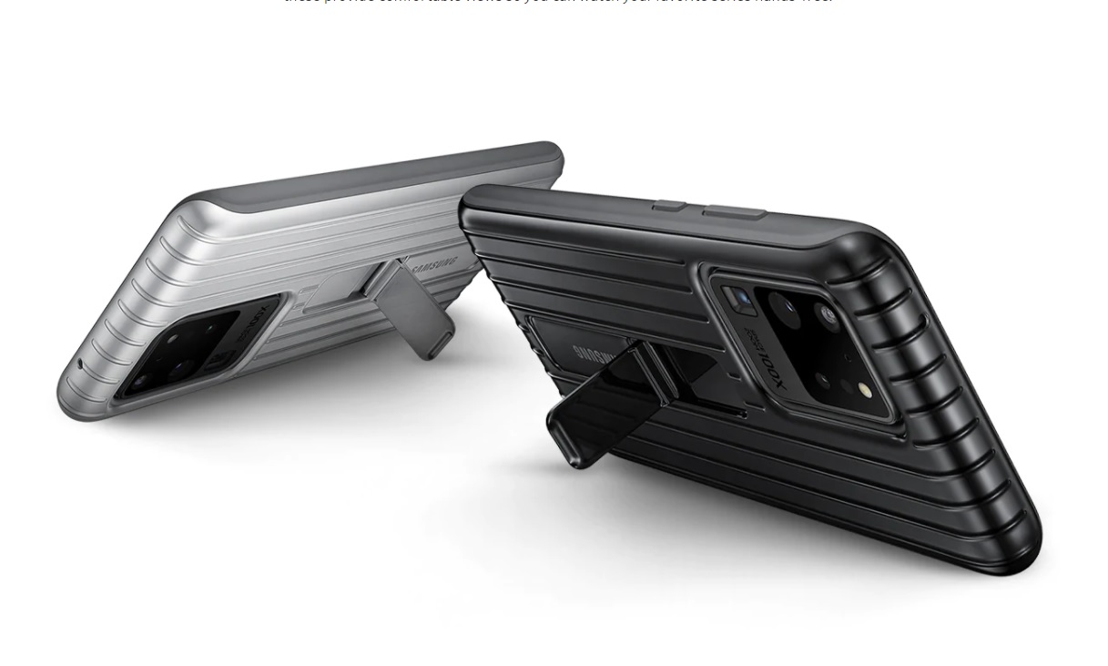 Ốp lưng bảo vệ Samsung Galaxy S20 Ultra Protective Standing Cover chính hãng (EF-RG988CSEG)