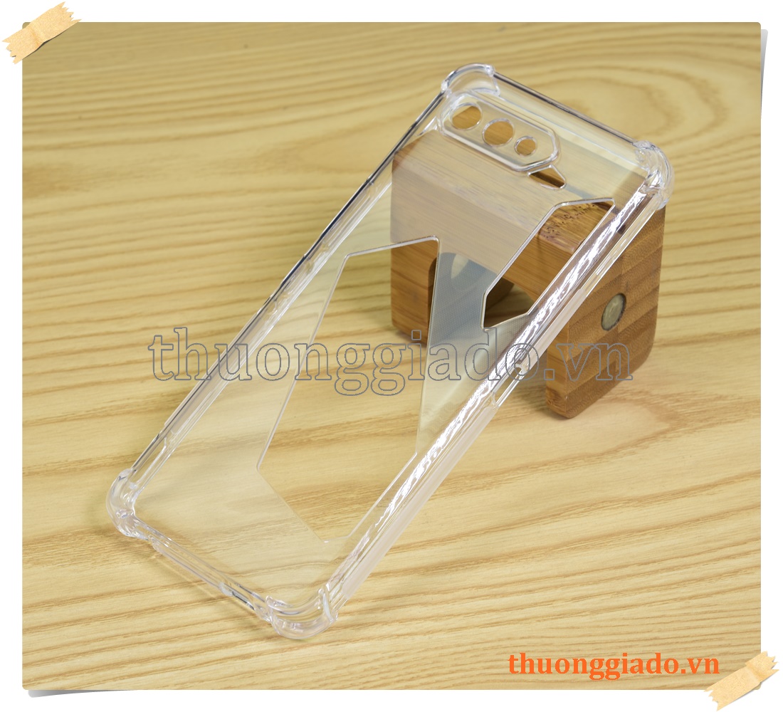 Ốp lưng silicone Asus ROG Phone 5, ốp dẻo trong suốt tăng cường chống sốc 4 góc