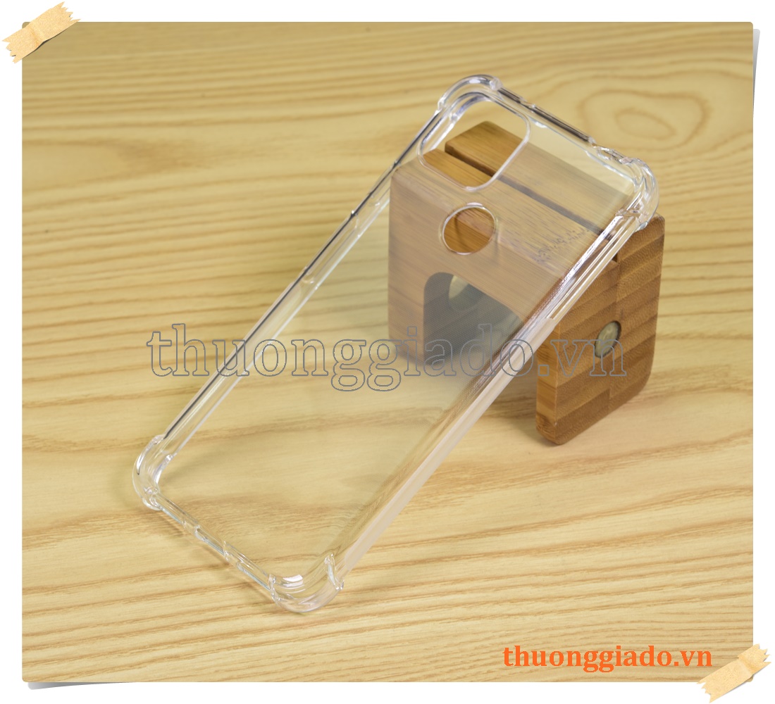 Ốp lưng silicone Google Pixel 5A, ốp dẻo trong suốt tăng cường chống sốc 4 góc