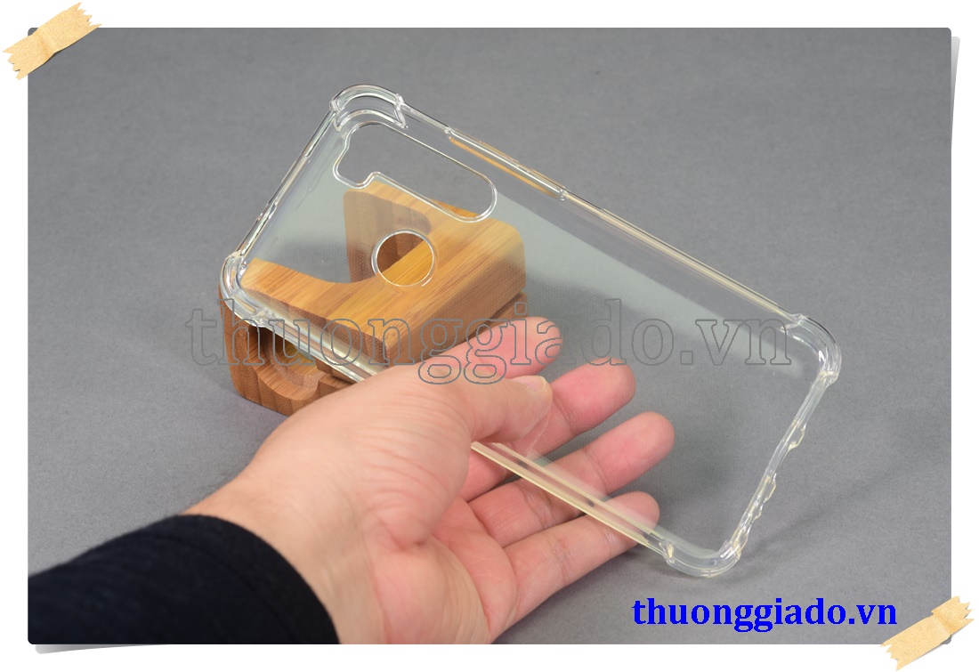 Ốp lưng silicone HTC Desire 20 Pro, ốp dẻo trong suốt tăng cường chống sốc 4 góc