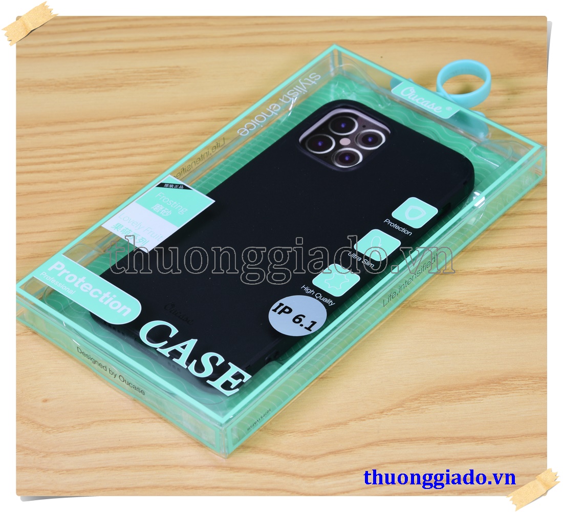 Ốp lưng silicone màu đen Vu Case cho iPhone 12 Pro (6.1 inch)