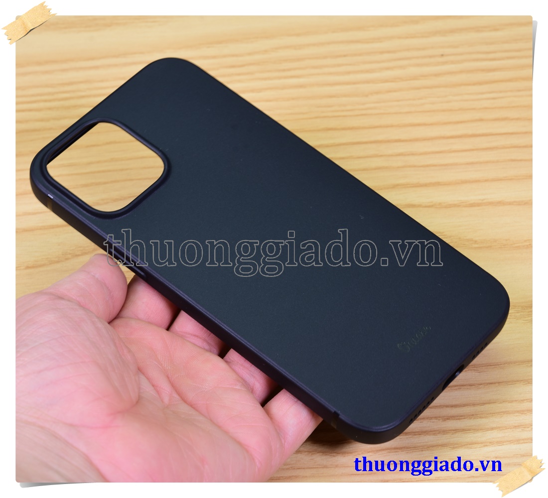 Ốp lưng silicone màu đen Vu Case cho iPhone 12 Pro Max