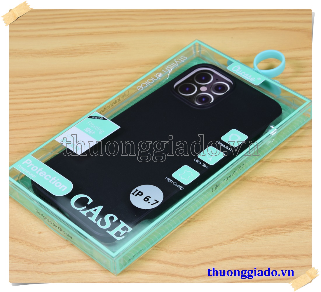 Ốp lưng silicone màu đen Vu Case cho iPhone 12 Pro Max