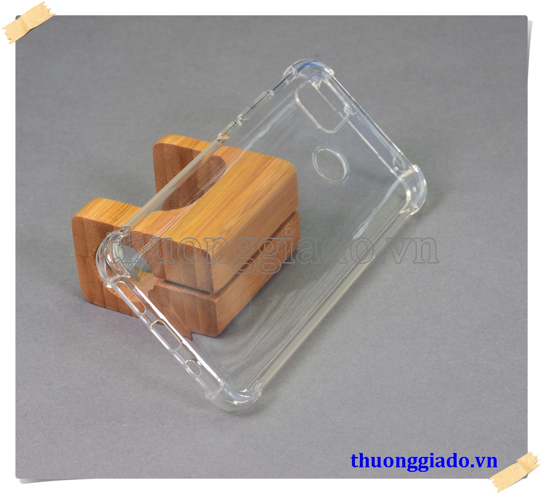 Ốp lưng silicone Mi Redmi 9C, ốp deo trong suốt tăng cường chống sốc 4 góc