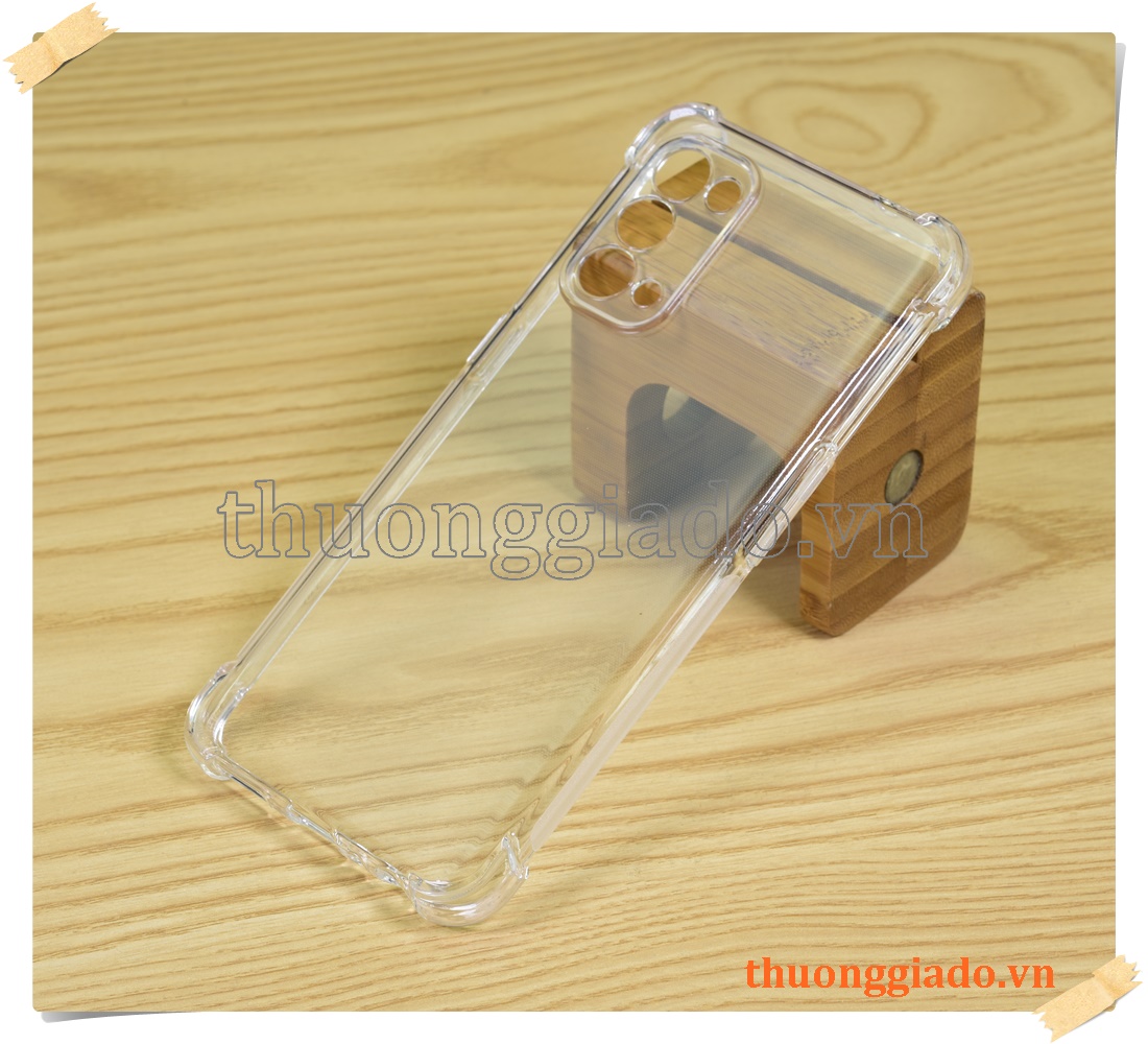 Ốp lưng silicone Oppo Reno 5 (5G), ốp dẻo trong suốt tăng cường chống sốc 4 góc
