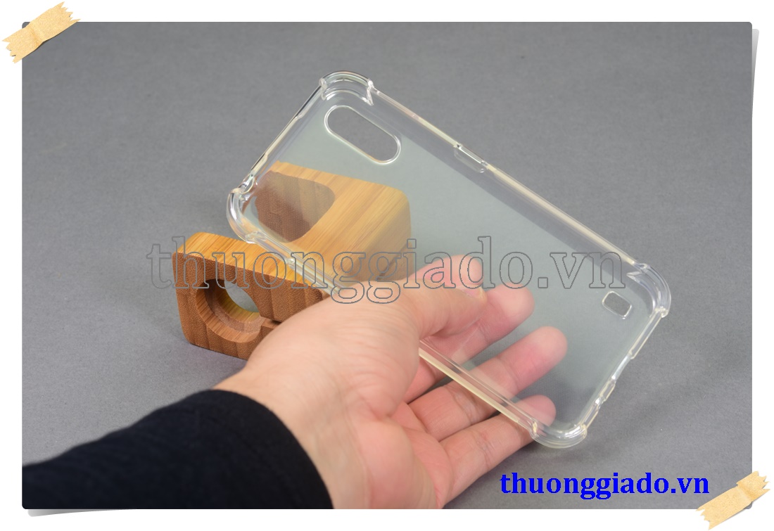 Ốp lưng silicone Samsung Galaxy A01, ốp dẻo trong suốt chống sốc 4 góc