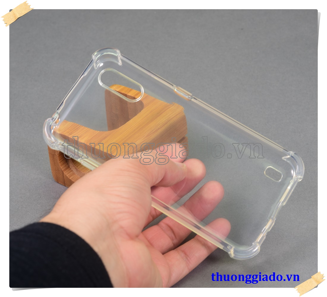 Ốp lưng silicone Samsung Galaxy M01, ốp dẻo trong suốt chống sốc 4 góc