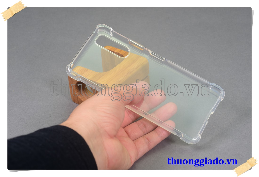 Ốp lưng silicone Sony Xperia 10 II, ốp dẻo trong suốt chống sốc 4 góc