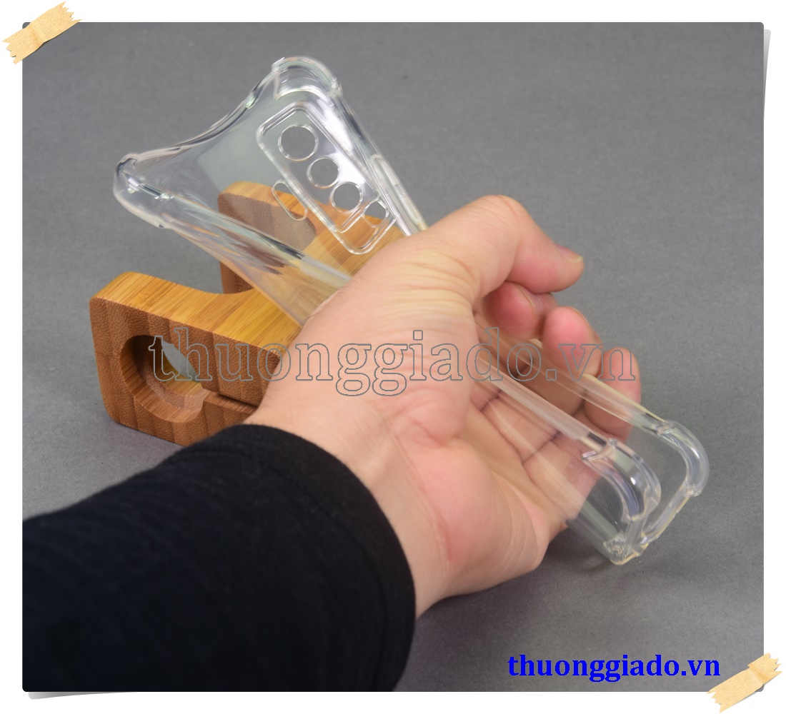 Ốp lưng silicone Vivo X50, ốp dẻo trong suốt tăng cường chống sốc 4 góc